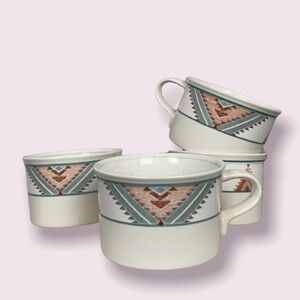 Vintage Mikasa Intaglio santa fe mugs